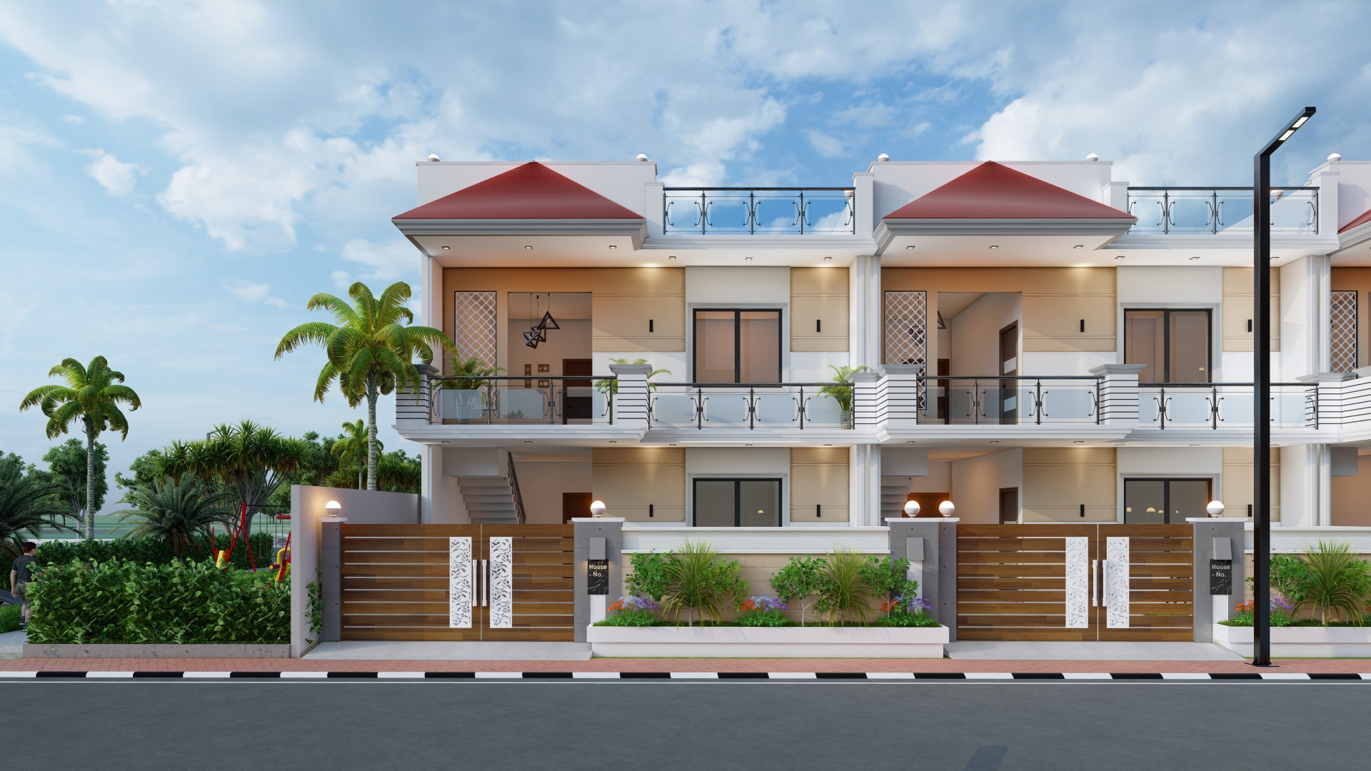 Crown Town Lucknow offers 3 BHK duplex villas with prices starting from ₹56 lakh onwards.